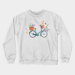 Flower Bicycle Crewneck Sweatshirt